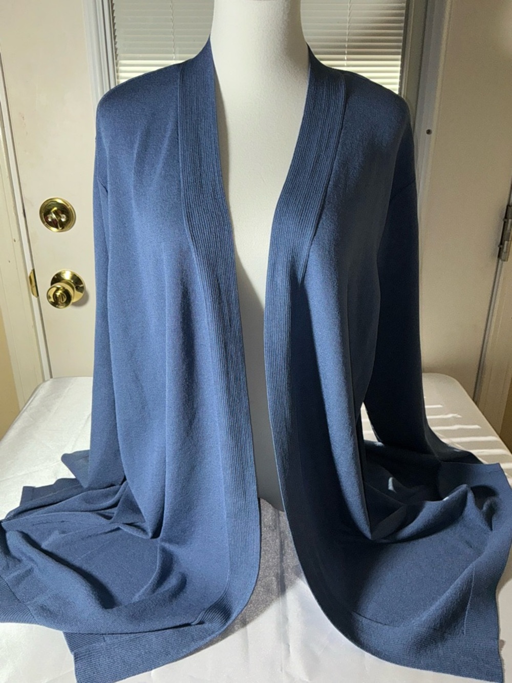 Jones New York Lightweight Open Front Cardigan Blue Size 2X - Picture 9 of 9